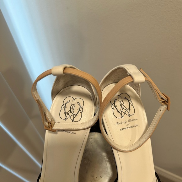 ANTONIO MELANI Black and White Heels Classic Design - Picture 2 of 7